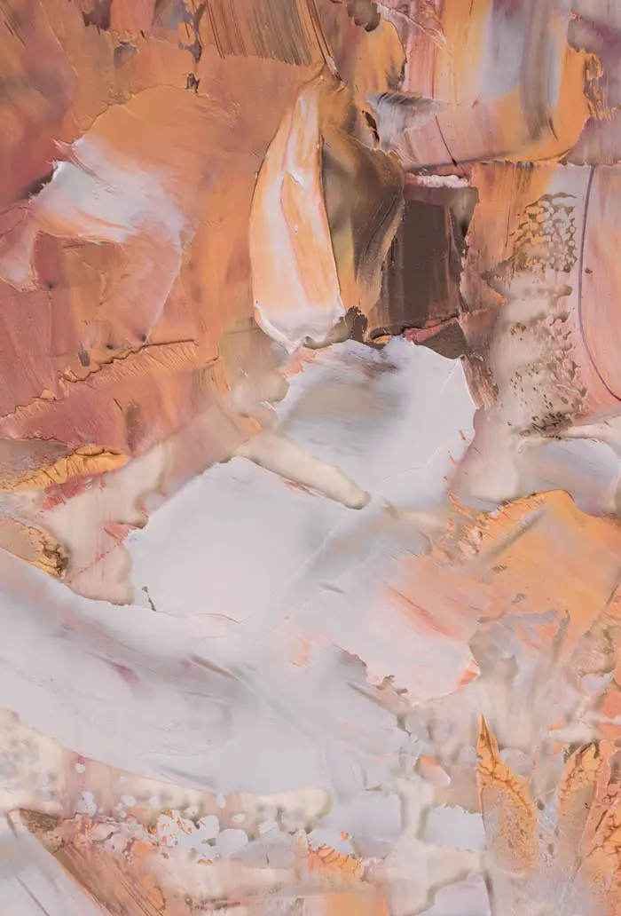 Mixed Color of Pink and Orange Paint